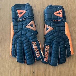 Aviata Black and Orange Soccer Goalkeeper Gloves